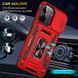 Ударостійкий чохол Camshield Army Ring для Xiaomi Redmi 13C / Poco C65 Червоний / Red 315908 фото 6