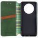 Шкіряний чохол книжка GETMAN Cubic (PU) для Xiaomi Redmi 14C / Poco C75 Зелений 324633 фото 3