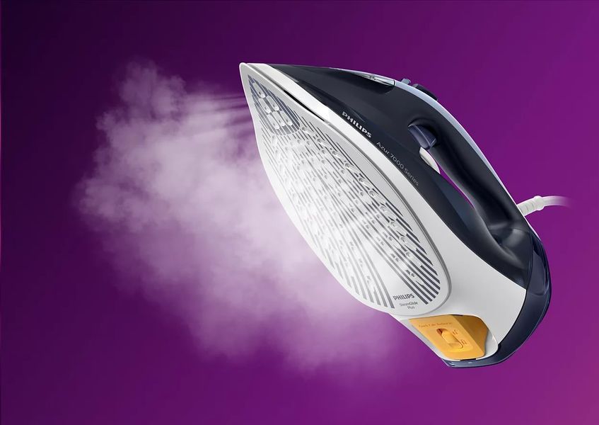 Праска Philips 7000 Series, 2800Вт, 300мл, паровий удар -250гр, постійна пара - 50гр, нерж. сталь, темно синій (DST7030/20) 373655 фото