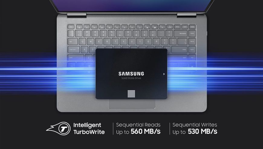 Твердотільний запам&rsquo;ятовувальний пристрій накопичувач (SSD) SATA2.5" 250GB 6GB/S 870 EVO MZ-77E250B/EU SAMSUNG 329085 фото