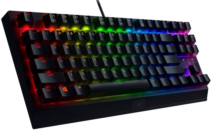 Клавіатура механічна Razer BlackWidow V3 TKL 87key, Green Switch, USB-A, EN/RU, RGB, чорний (RZ03-03490700-R3R1) 375829 фото