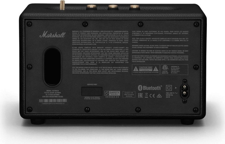 Портативна акустика Marshall Acton III Black (1006004) 264897 фото