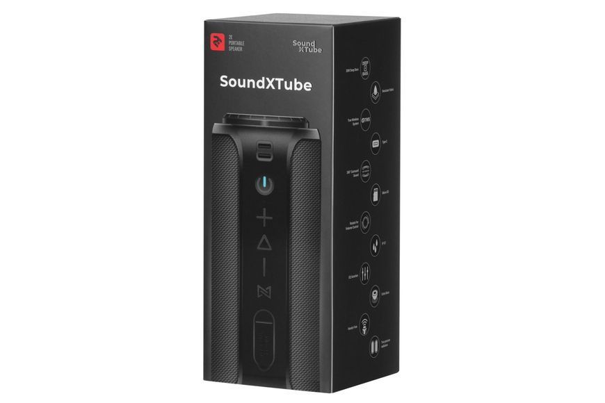 Акустична система 2E SoundXTube TWS, MP3, Wireless, Waterproof Black (2E-BSSXTWBK) 363842 фото