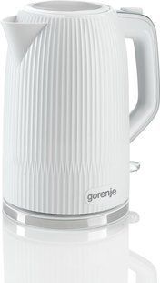 Електрочайник Gorenje 1.7л, Strix-контроль, білий матовий (K17DPW) 370957 фото