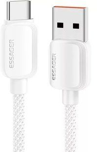 Кабель ESSAGER Breeze USB Cable USB-A To Type C 1M 100W (EXC7A-WL02-P) White 317283 фото