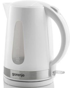 Електрочайник Gorenje 1.7л, пластик, білий (K17WE) 372077 фото
