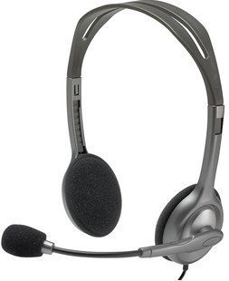 гарнітура LOGITECH Stereo Headset H111 (сірий) 306117 фото