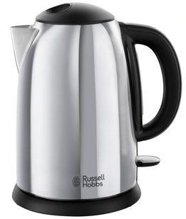 Електрочайник Russell Hobbs Victory, 1.7л, метал, сріблясто-чорний (23930-70) 362106 фото
