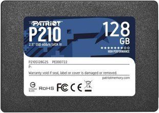 Твердотільний запам&rsquo;ятовувальний пристрій накопичувач (SSD) SATA2.5" 128GB P210 P210S128G25 PATRIOT 292340 фото