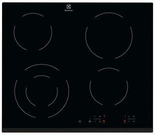 Варильна поверхня Electrolux електрична склокерамічна, 60см, чорний (EHF6241FOK) 369293 фото