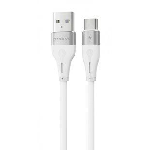 Кабель Proove Soft Silicone Type-C 2.4A (1m) (CCSO20001202) White 287032 фото