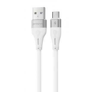 Кабель Proove Soft Silicone Micro USB 2.4A (1m) (CCSO20001302) white 340227 фото