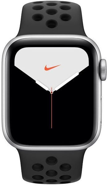 Смарт-годинник Apple Watch Series 5 40mm Nike GPS Aluminum Silver Case Pure Platinum/Black Nike Sport Band (MX3R2) 135141 фото