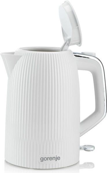 Електрочайник Gorenje 1.7л, Strix-контроль, білий матовий (K17DPW) 370957 фото