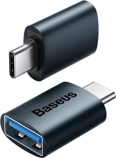 Адаптер Baseus Ingenuity Series Mini OTG Adaptor Type-C To USB-A 3.1 (ZJJQ000003) Blue 260603 фото