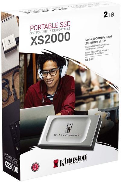 Портативний SSD Kingston 2TB USB 3.2 Gen 2x2 Type-C XS2000 (SXS2000/2000GA) 379905 фото