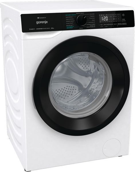 Прально-сушильна машина Gorenje фронтальна, 8(5)кг, 1400, A+, 51см, дисплей, інвертор, Wi-Fi, білий (WD2PA854ADW) 379889 фото