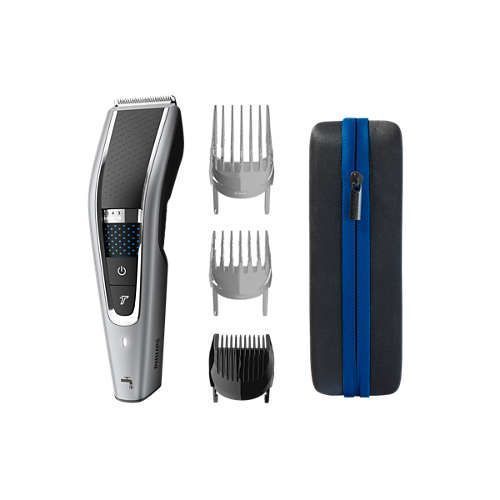 Машинка для стриження Philips Series 5000, акум., роторний мотор, насадок-2, кейс, сталь, чорно-сірий (HC5650/15) 371993 фото