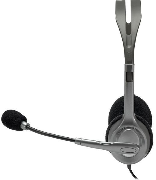 гарнітура LOGITECH Stereo Headset H111 (сірий) 306117 фото