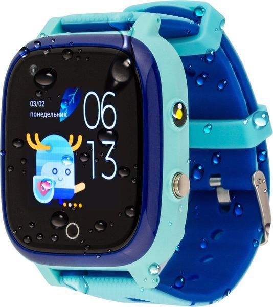 Дитячий смарт-годинник AmiGo GO005 4G WIFI Thermometer Blue 188757 фото