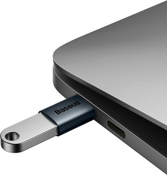 Адаптер Baseus Ingenuity Series Mini OTG Adaptor Type-C To USB-A 3.1 (ZJJQ000003) Blue 260603 фото