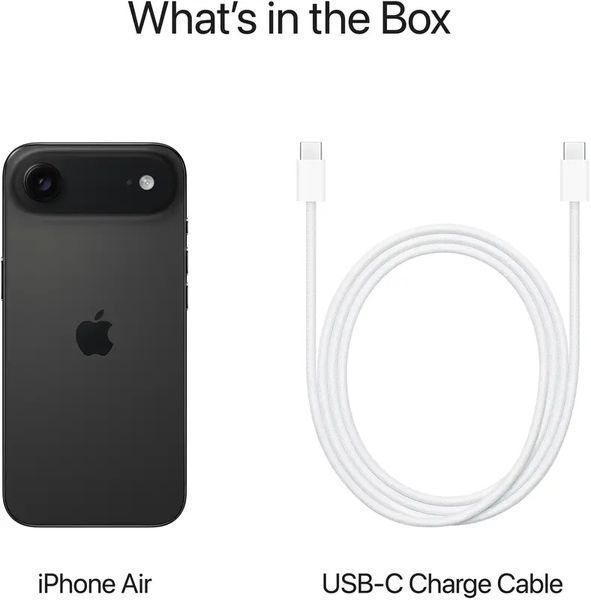 Смартфон Apple iPhone 17 Air 1TB Space Black e-Sim (MG3D4, MG1L4, MG2W4) 393703 фото
