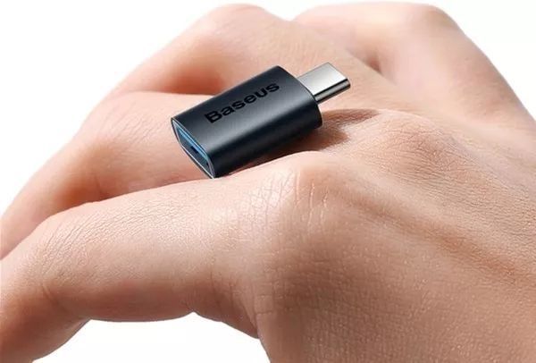 Адаптер Baseus Ingenuity Series Mini OTG Adaptor Type-C To USB-A 3.1 (ZJJQ000003) Blue 260603 фото