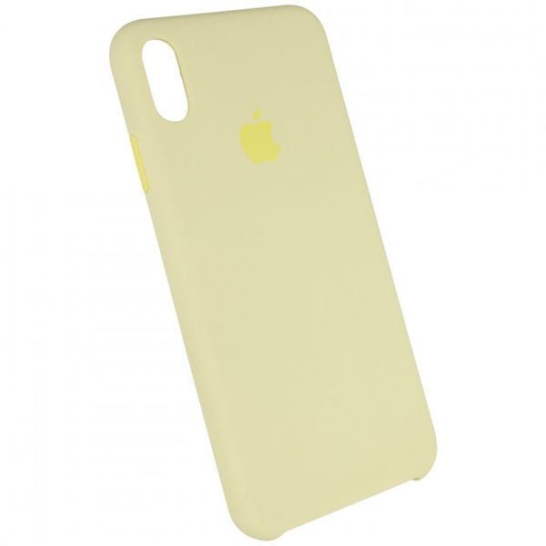 Чохол-накладка iPhone XS Max Apple AAA Silicone case Mellow Yellow 129200 фото