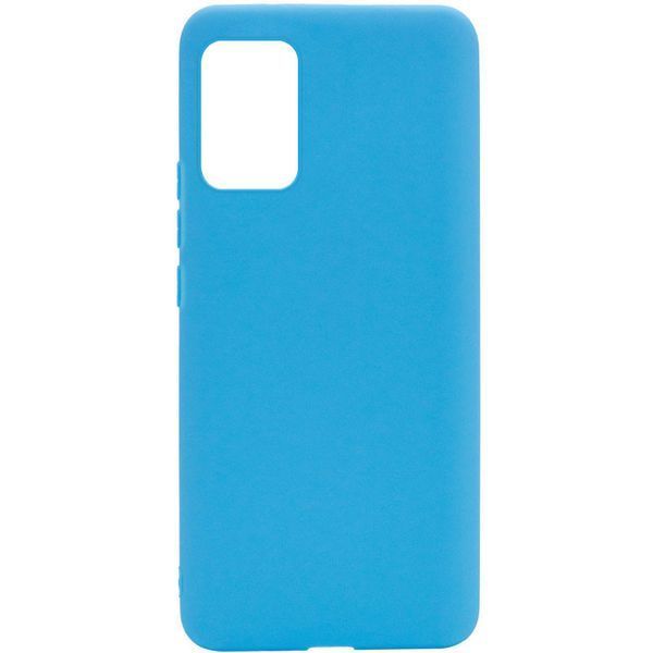 Силиконовый чехол Candy для Samsung Galaxy A03s Голубой 222562 фото