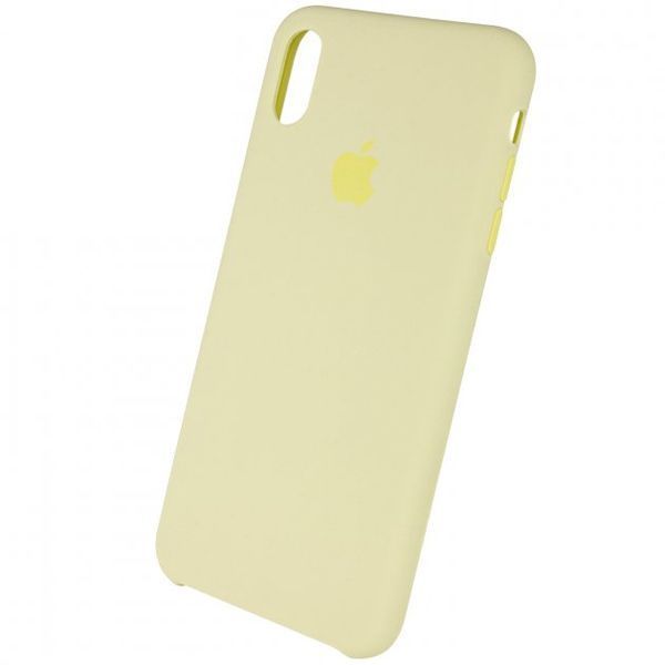 Чохол-накладка iPhone XS Max Apple AAA Silicone case Mellow Yellow 129200 фото