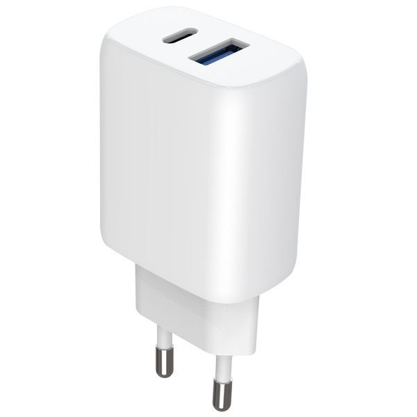 Зарядний Пристрій Proove Silicone Power 2 30W (Type-C + USB) + Cable Type-C to Type-C (1m) (WCSP23011001) black 380684 фото