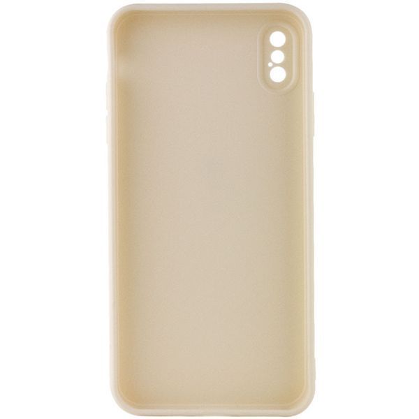 Силіконовий чохол Candy Full Camera для Apple iPhone XS Max (6.5") Бежевий / Antigue White 206011 фото