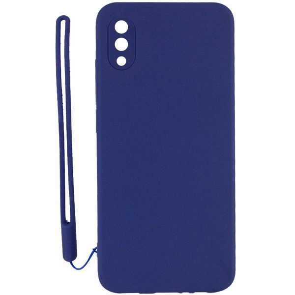Чехол TPU Square Full Camera для Samsung Galaxy A02 Синий 211043 фото