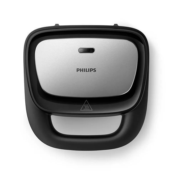 Мультимейкер Philips Series 5000 750Вт, антипригарне покриття, 3 пластини, корпус-пластик, чорно-сріблястий (HD2350/80) 368256 фото