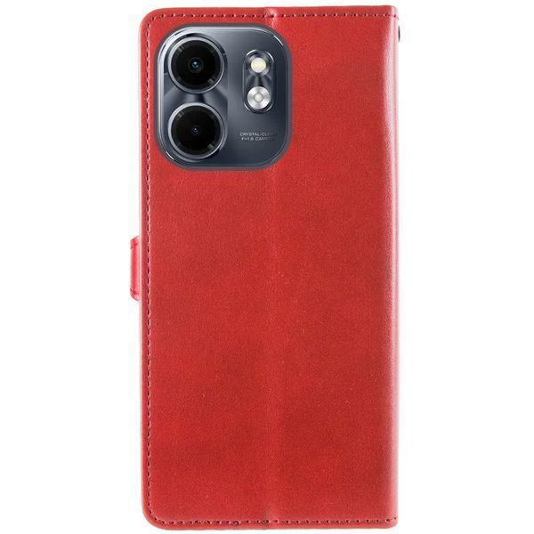 Шкіряний чохол книжка GETMAN Gallant (PU) для Infinix Smart 9 4G / Hot 50i Червоний 358655 фото