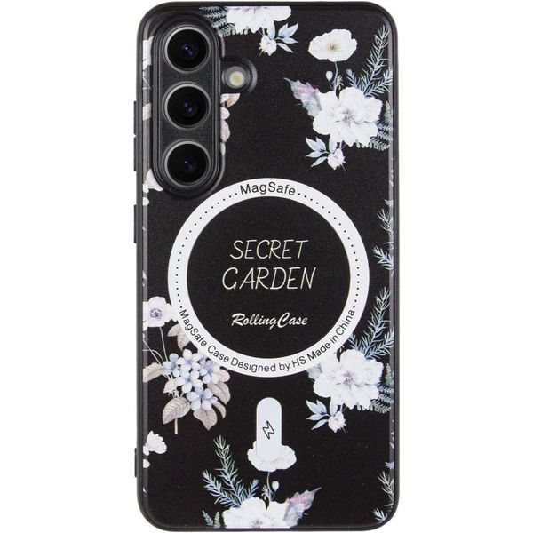 TPU+PC чохол Secret Garden with MagFit для Samsung Galaxy S23 FE Black 327088 фото