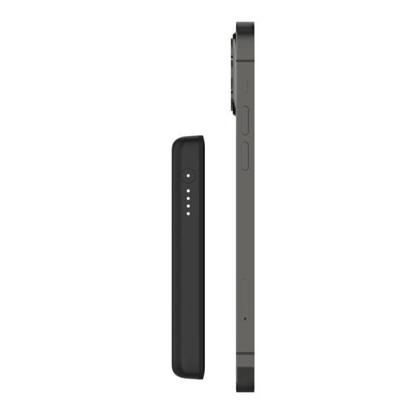 Акумулятор портативний літій-іонний Power Bank Belkin 2500мА&middot;год, 7,5Вт, MagSafe, чорний (BPD002BTBK) 368754 фото