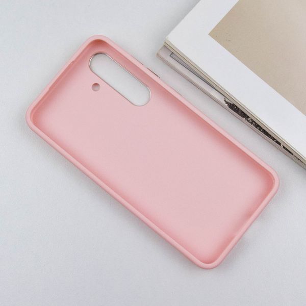 TPU чохол Bonbon Metal Style для Samsung Galaxy S23 Рожевий / Light pink 264762 фото