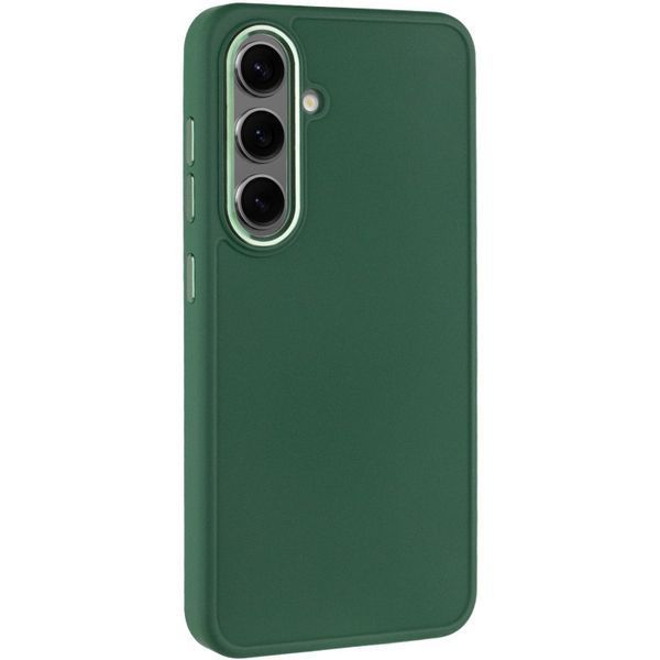 TPU чохол Bonbon Metal Style для Samsung Galaxy S24+ Зелений / Army green 284995 фото