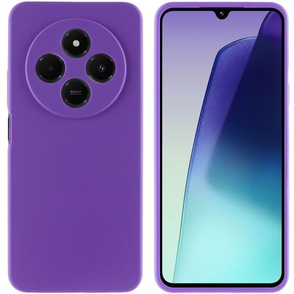 Чохол Silicone Cover Lakshmi Full Camera (AAA) для Xiaomi Redmi 14C / Poco C75 Сливовый / Purple 344551 фото