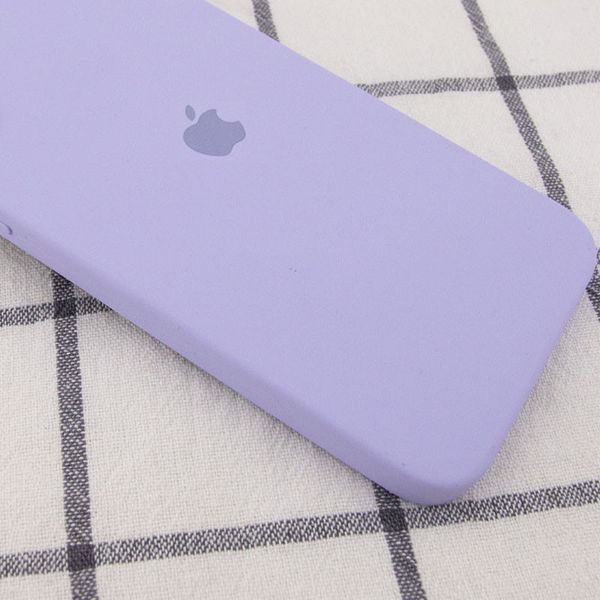 Чохол Silicone Case Square Full Camera Protective (AA) для Apple iPhone 11 (6.1") Бузковий / Dasheen 212995 фото