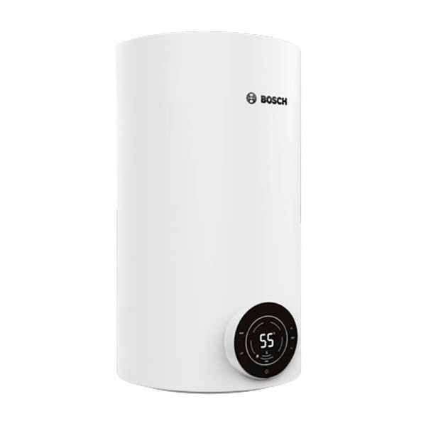 Водонагрівач електр. BOSCH круглий Tronic 4000T, 50л, 1,5кВт, сухий тен, вертикальний монтаж, електр. кер-ння, B, білий (7736507576) 365294 фото