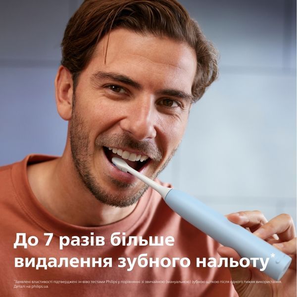 Щітка зубна електр. Philips, Sonicare 5300 Series, 62т. колив/хв, насадок-1, блакитний (HX7106/01) 369100 фото