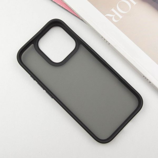 TPU+PC чохол Metal Buttons для Apple iPhone 16 Pro Max (6.9") Чорний 318271 фото