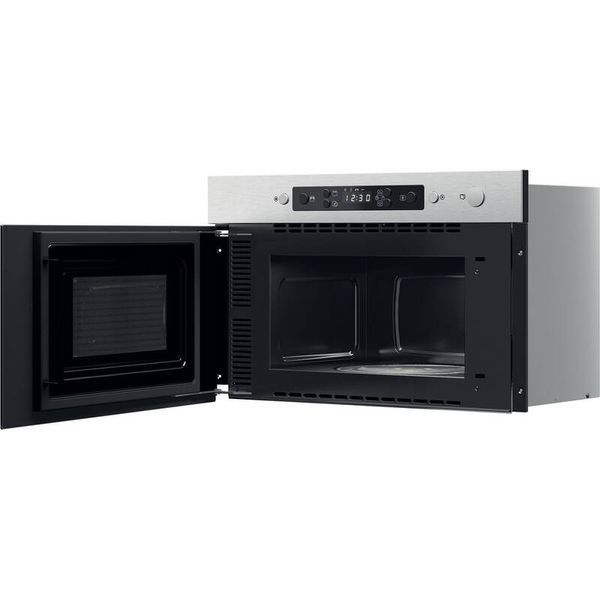 Мікрохвильова піч Whirlpool вбудована, 22л, електронне упр., 750Вт, гриль, дисплей, нерж (MBNA920X) 374788 фото