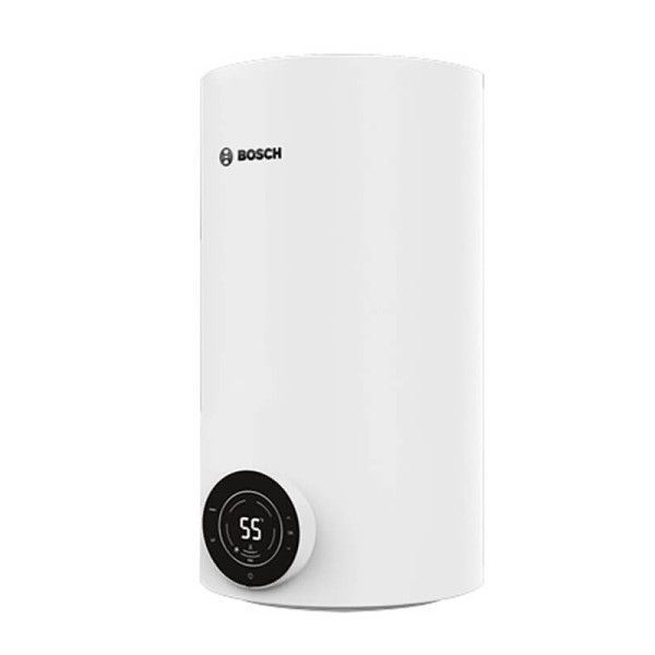 Водонагрівач електр. BOSCH круглий Tronic 4000T, 50л, 1,5кВт, сухий тен, вертикальний монтаж, електр. кер-ння, B, білий (7736507576) 365294 фото