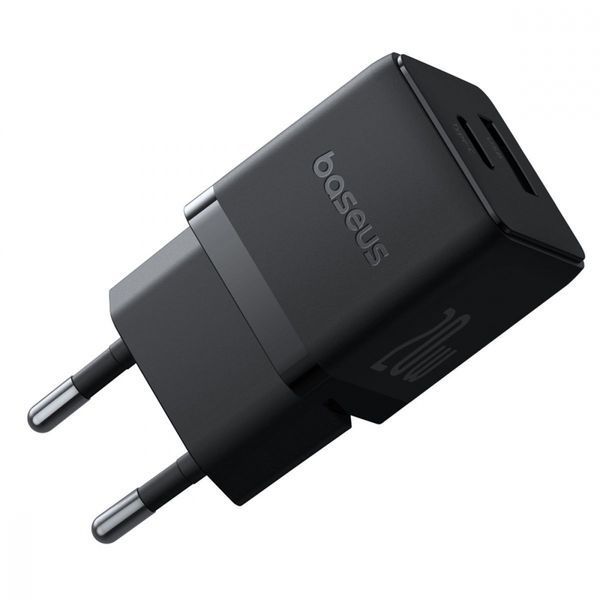 Зарядний Пристрій Baseus Palm Fast Charger Type-C+USB 20W (P10111608213-00) white 396922 фото