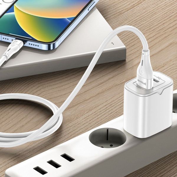 Кабель Proove Soft Silicone Micro USB 2.4A (1m) (CCSO20001302) white 340227 фото