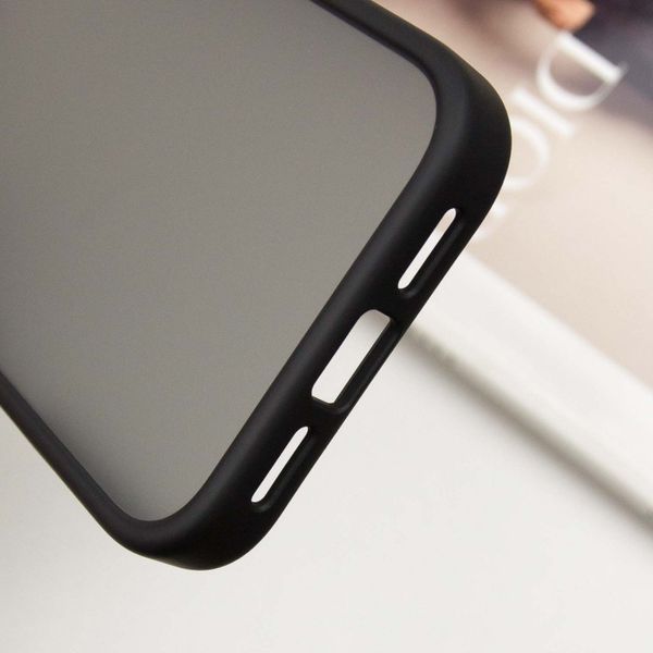 TPU+PC чохол Metal Buttons для Apple iPhone 16 Pro Max (6.9") Чорний 318271 фото