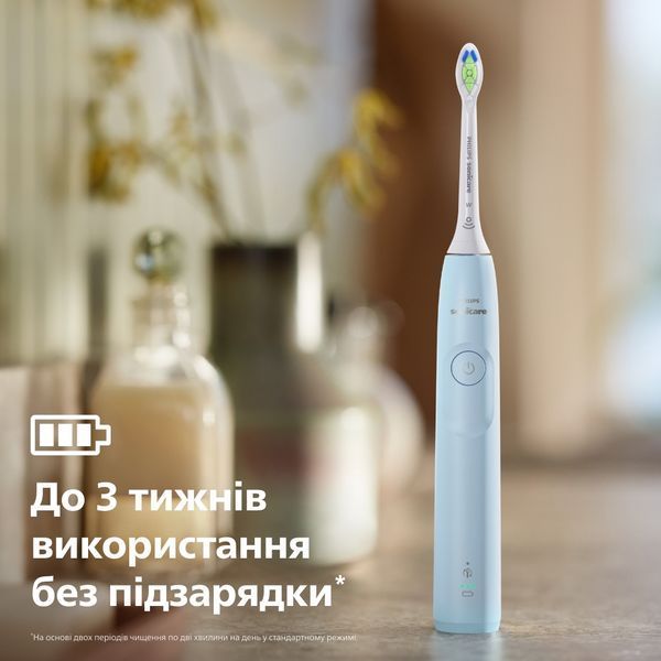 Щітка зубна електр. Philips, Sonicare 5300 Series, 62т. колив/хв, насадок-1, блакитний (HX7106/01) 369100 фото